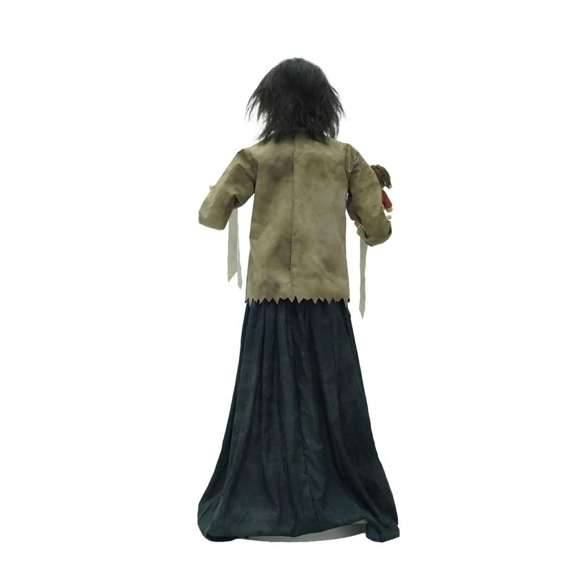 5 Ft. Maniac Mary in a Straitjacket with Doll Halloween Decoration