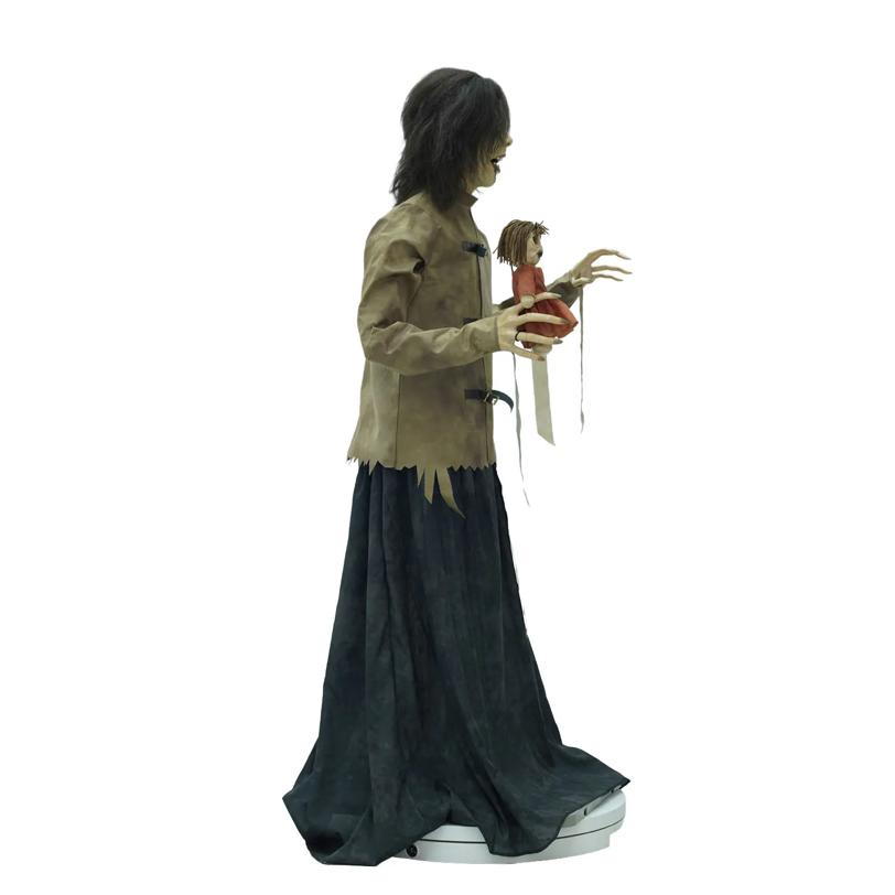 5 Ft. Maniac Mary in a Straitjacket with Doll Halloween Decoration