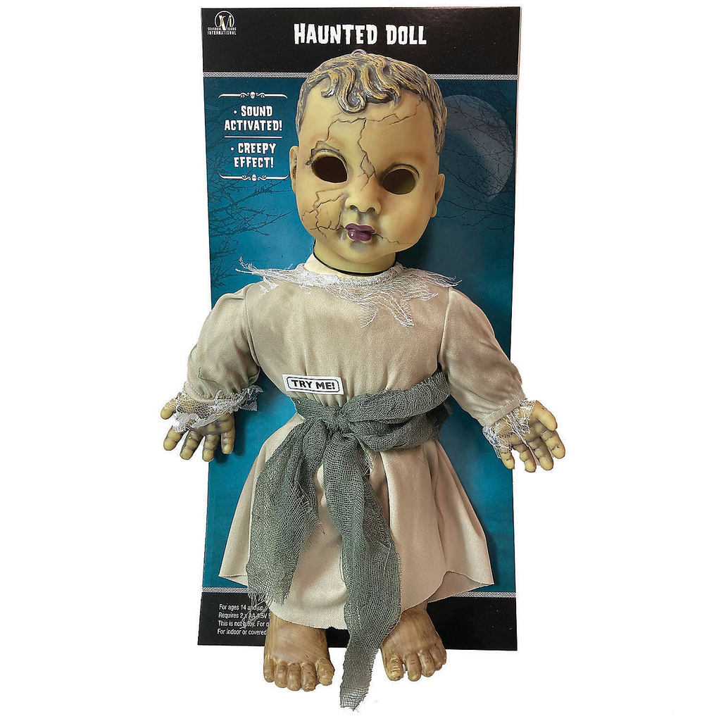 Haunted Doll With Sound in Bag, 15"