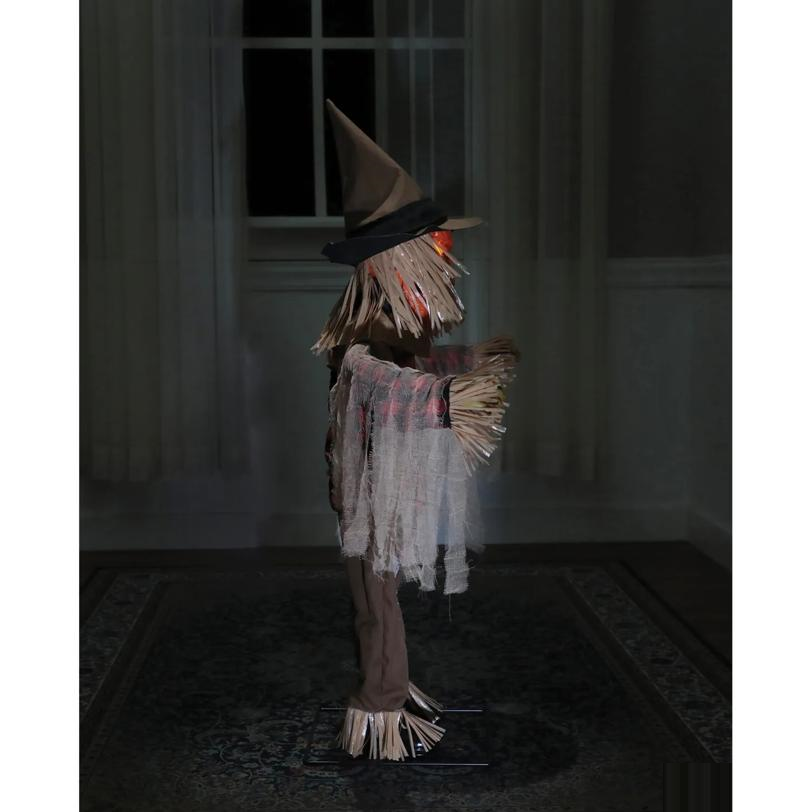 Twitching Scarecrow Animated Prop 36"