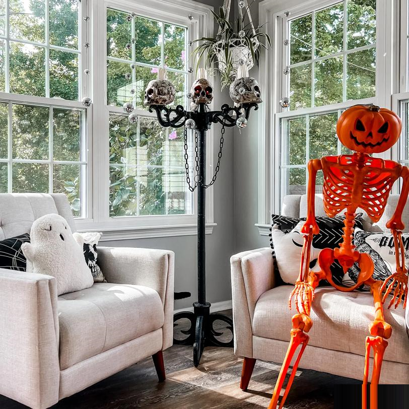 3-In-1 Skull Candelabra