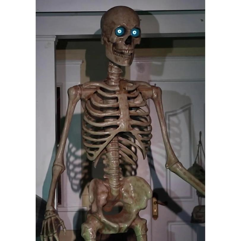 Towering Skeleton with Projection Eye 8-Foot