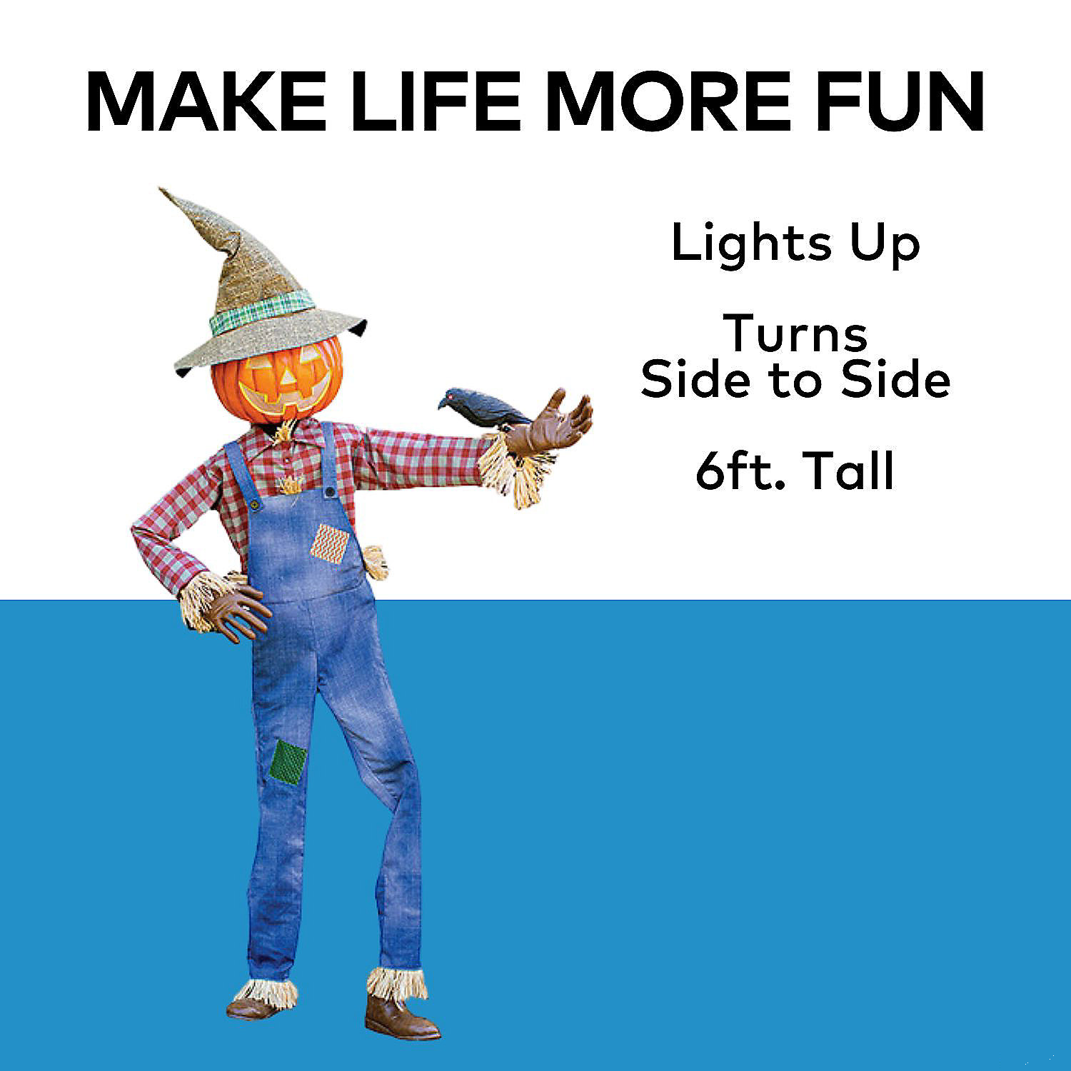 Animated Whimsical Scarecrow