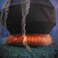 6 Ft. 7" Skeleton Stirring Cauldron Halloween Decoration