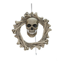 Bone Wreath Animated Halloween Decor, 18"