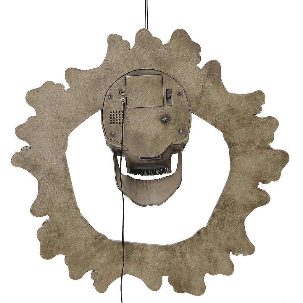 Bone Wreath Animated Halloween Decor, 18"