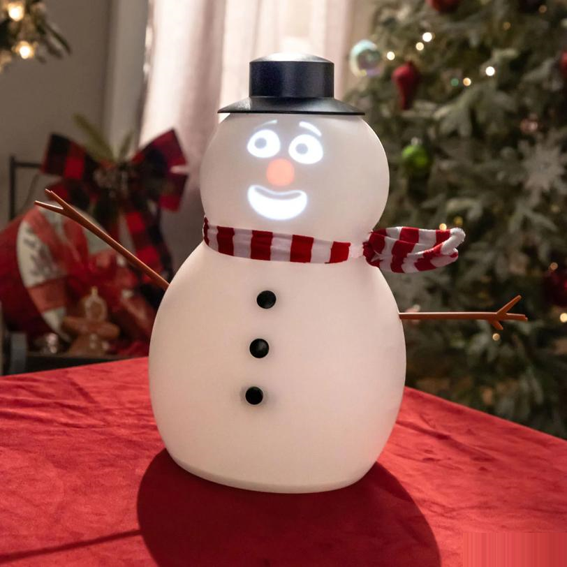 ANIMAT3D Frostbyte the Snowman 3D Animated Light-Up with Sound Tabletop Christmas Decoration