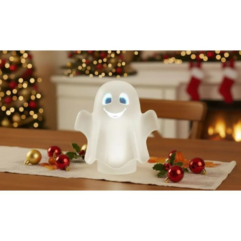 ANIMAT3D Blink the Ghost 3D Animated Light-Up with Sound Halloween Decoration