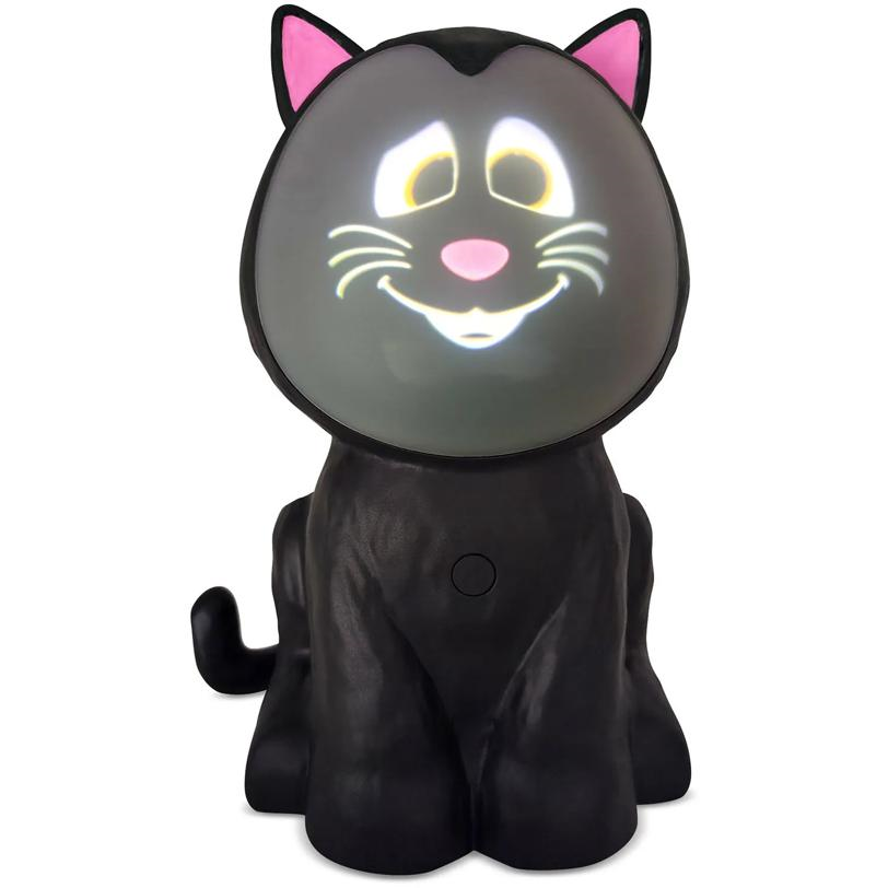 ANIMAT3D Eek the Cat 3D Animated Light-Up Black Cat Halloween Decoration