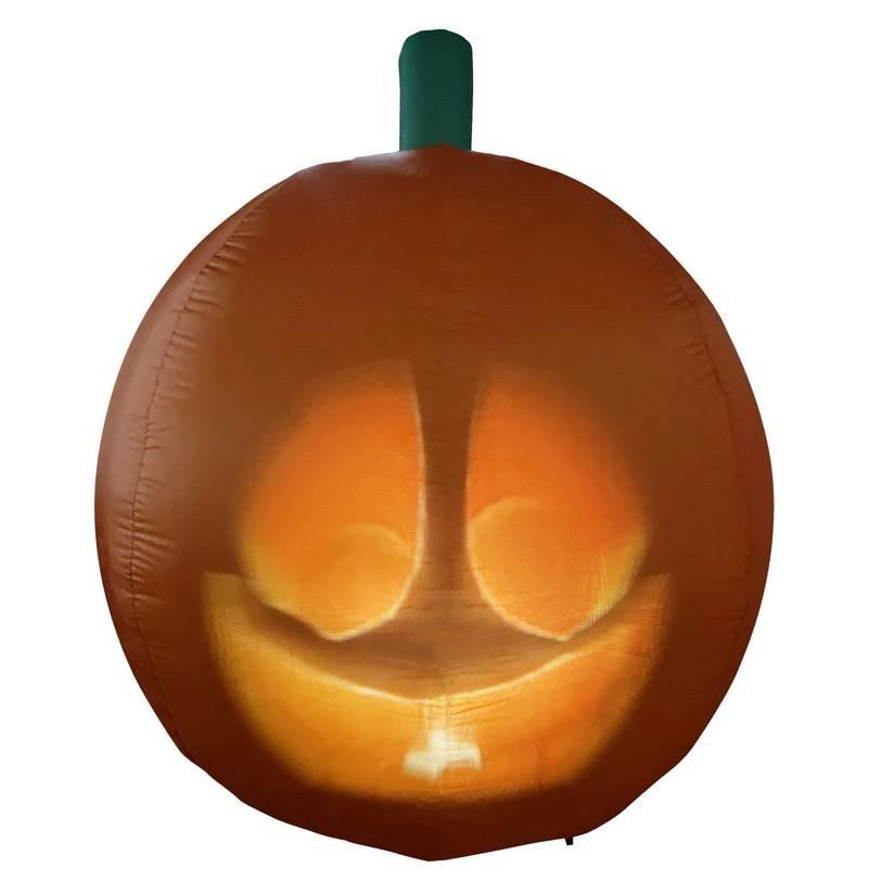 ANIMAT3D Inflatable Jabberin' Jack Animated Light-Up Jack-O'-Lantern Outdoor Halloween Decoration