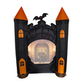 ANIMAT3D Inflatable Haunted Castle Animated Light-Up with Sound Outdoor Halloween Decoration