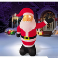ANIMAT3D Inflatable Santek Claus Animated Light-Up Santa Outdoor Christmas Decoration