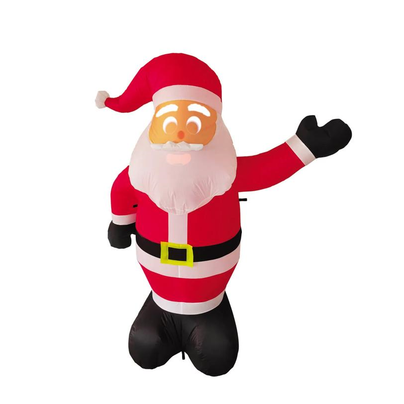 ANIMAT3D Inflatable Santek Claus Animated Light-Up Santa Outdoor Christmas Decoration