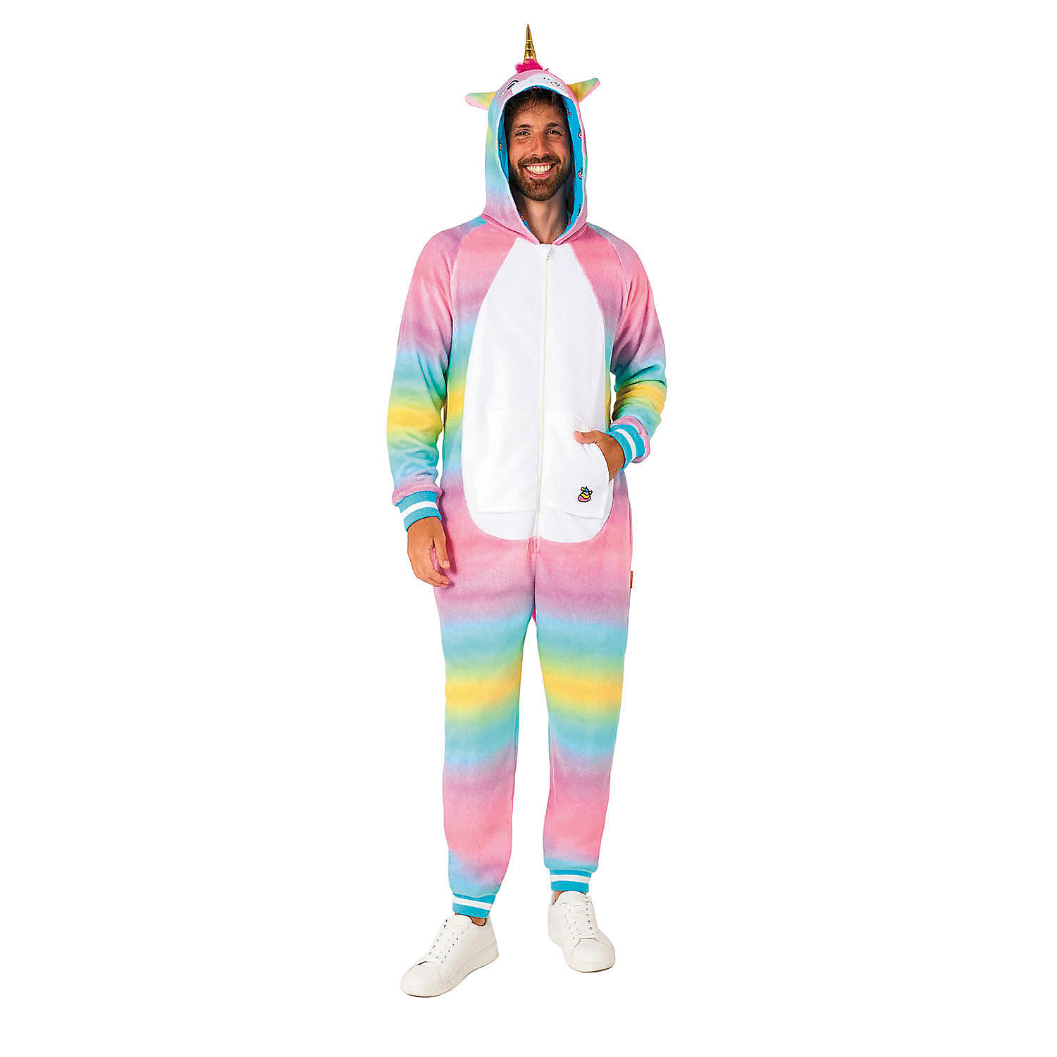 Adults Unicorn Hooded Onesie Costume