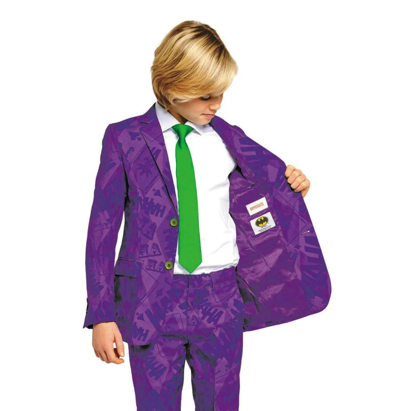 Kids Batman Joker Purple Suit Costume