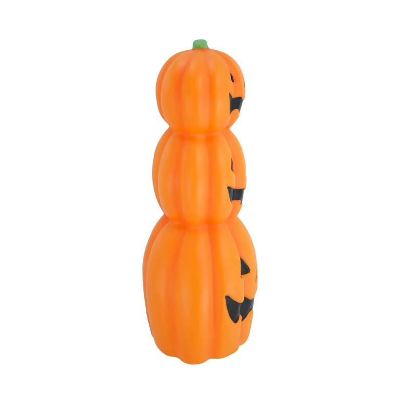 12" Light-Up LED Stacked Jack-O'-Lantern Pumpkins Blow Mold Figure Halloween Decoration