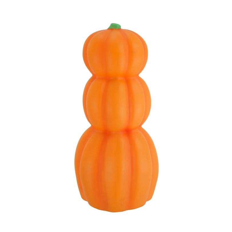 12" Light-Up LED Stacked Jack-O'-Lantern Pumpkins Blow Mold Figure Halloween Decoration