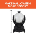 9" Light-Up LED Purple Crystal Ball with Bats Halloween Decoration