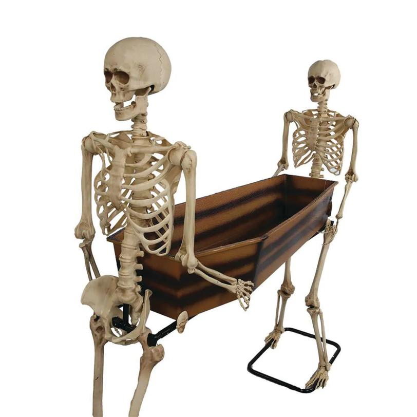 SKELETON CARRYING COFFIN