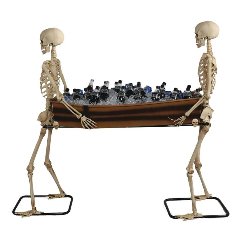 SKELETON CARRYING COFFIN