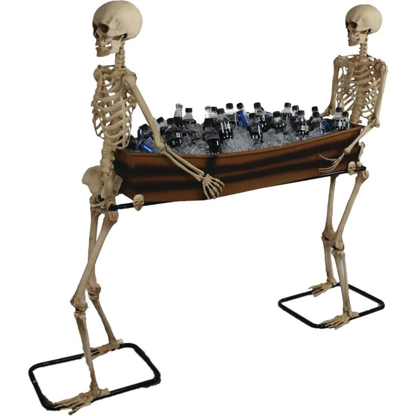 SKELETON CARRYING COFFIN