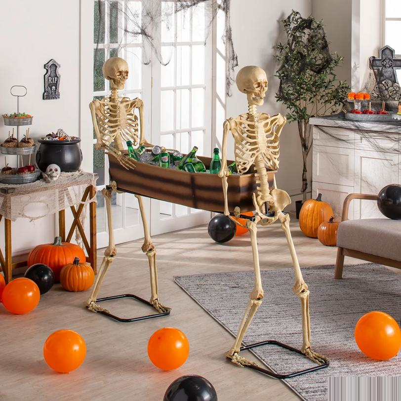 SKELETON CARRYING COFFIN