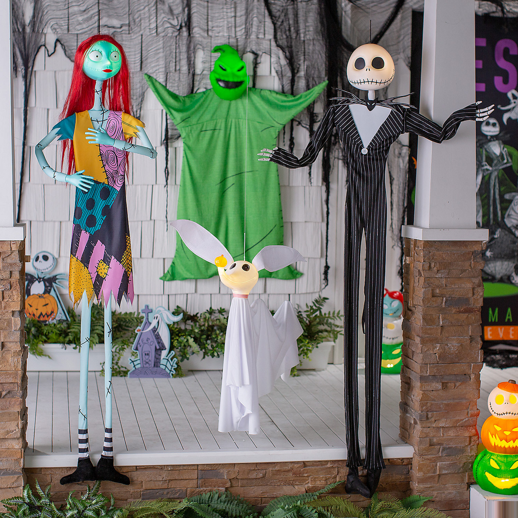 The Nightmare Before Christmas Light-Up Oogie Boogie Halloween Decoration with Sound 52"