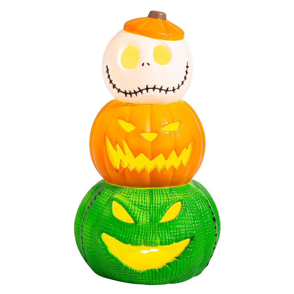 The Nightmare Before Christmas Light-Up Jack & Oogie Boogie Decoration, 18 1/2"
