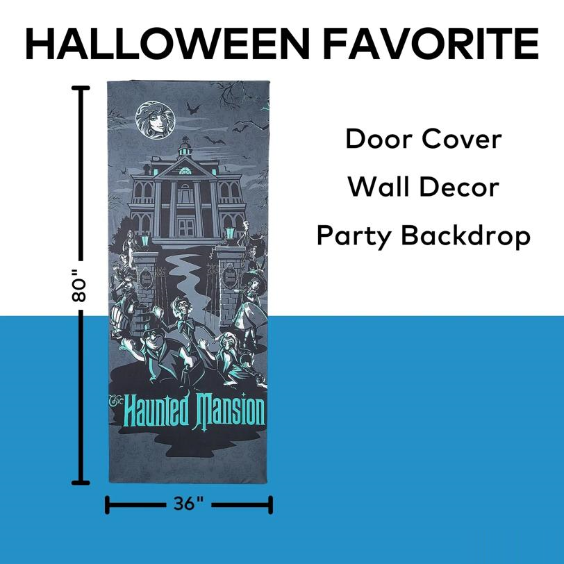 Disney The Haunted Mansion Halloween Door Decoration 80"