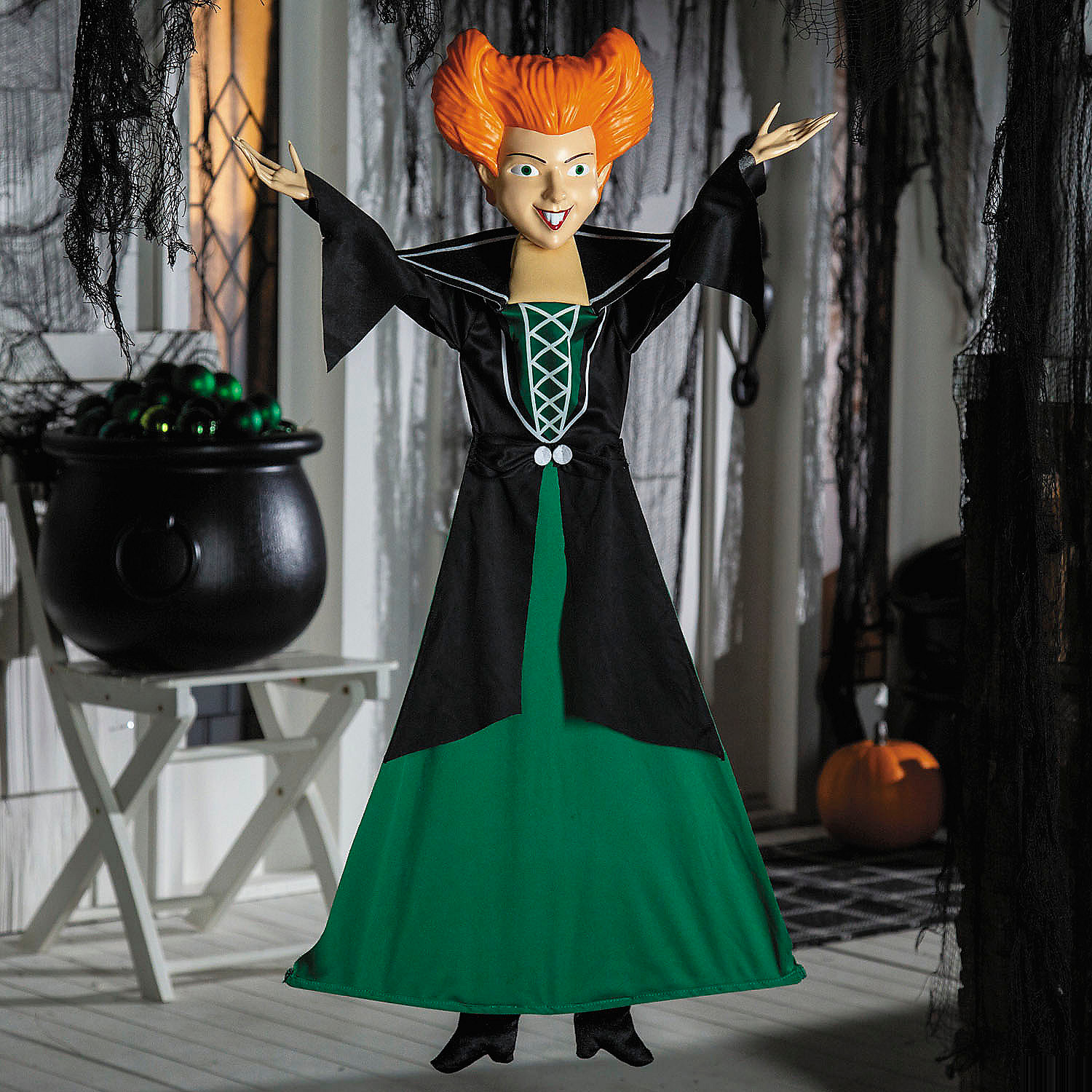 3 Ft. Hocus Pocus Winifred Sanderson Medium Posable Hanging Halloween Decoration