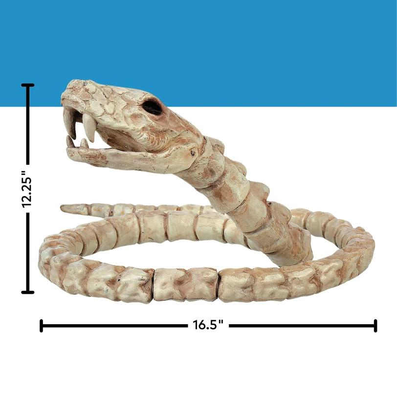 Slithering Snake Plastic Skeleton Halloween Decoration 12 1/4"