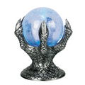 Light-Up Mystic Crystal Ball on Hand Halloween Tabletop Decoration 6 1/2"