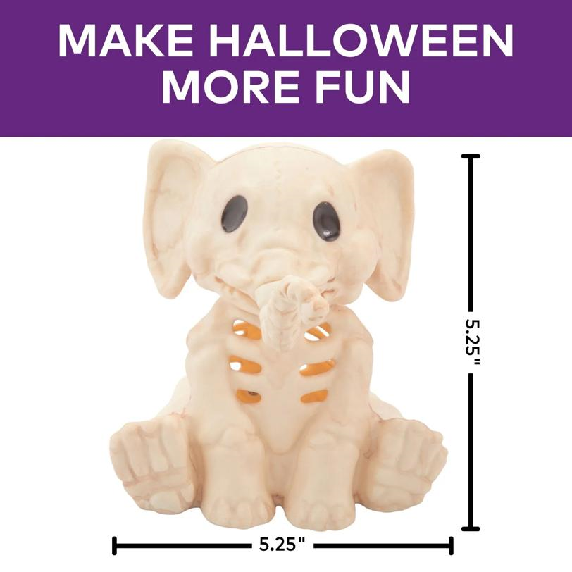 5" Elephant Skeleton Halloween Decoration
