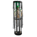40" Animated Light-Up Skeleton in a Shaking Cage Halloween Decoration
