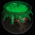 11 1/2" Light-Up & Sound Bubbling Over Cauldron Halloween Decoration