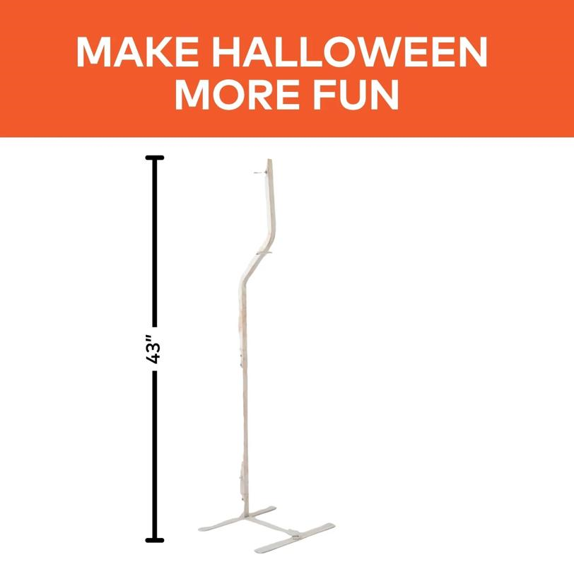 43" Metal Pose-N-Stay Skeleton Stand Accessory