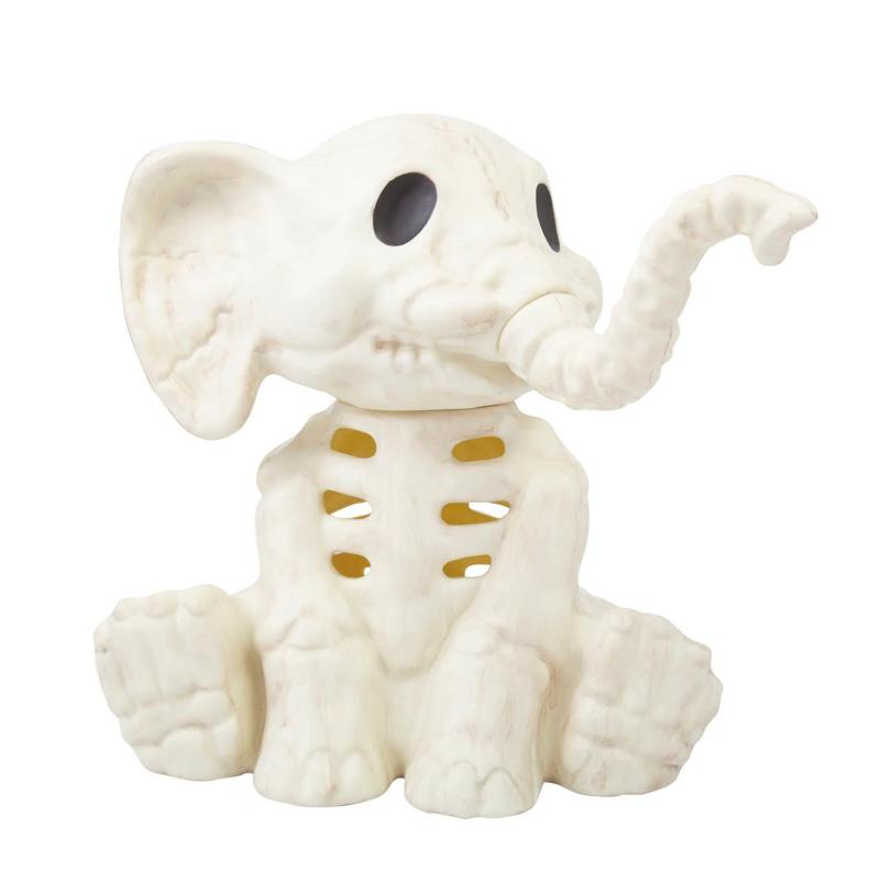 18 1/2" Sitting Elephant Skeleton Halloween Decoration