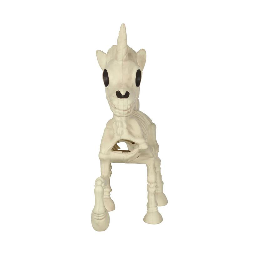 11 1/4" Posing Unicorn Skeleton Halloween Decoration
