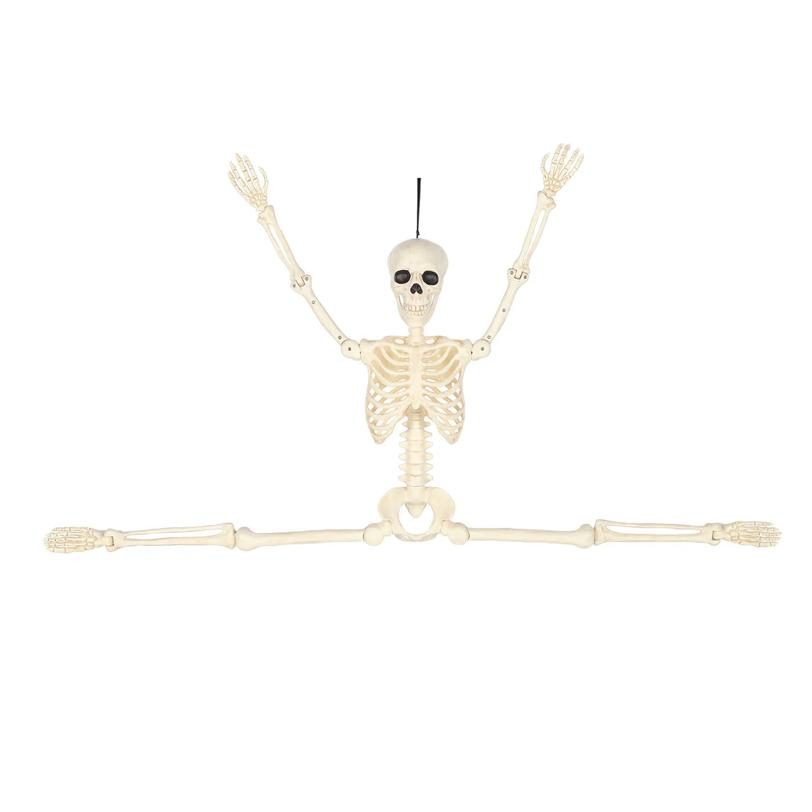 5 Ft. Hanging Multi Pose-N-Stay Life-Size Skeleton Halloween Decoration