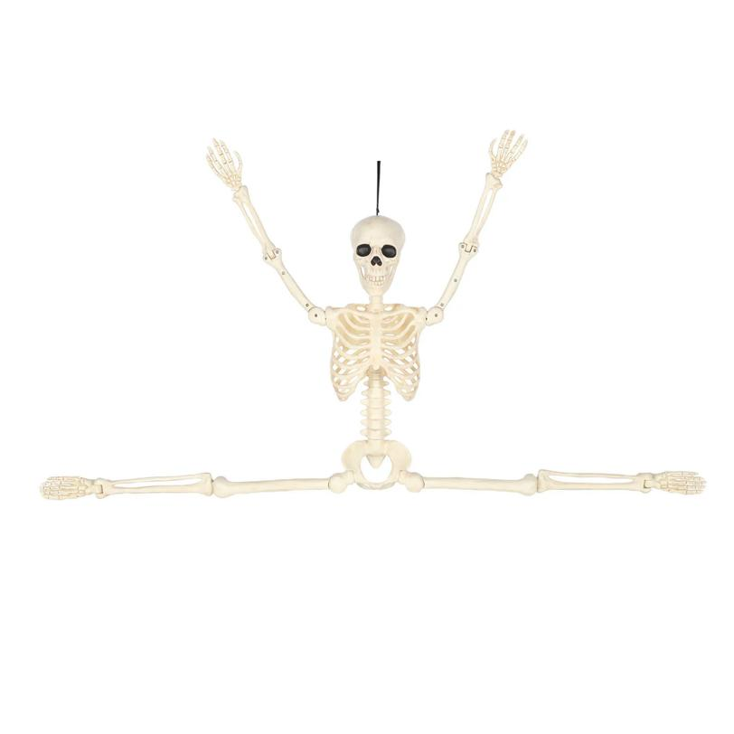 36" Hanging Multi Pose-N-Stay Skeleton Halloween Decoration