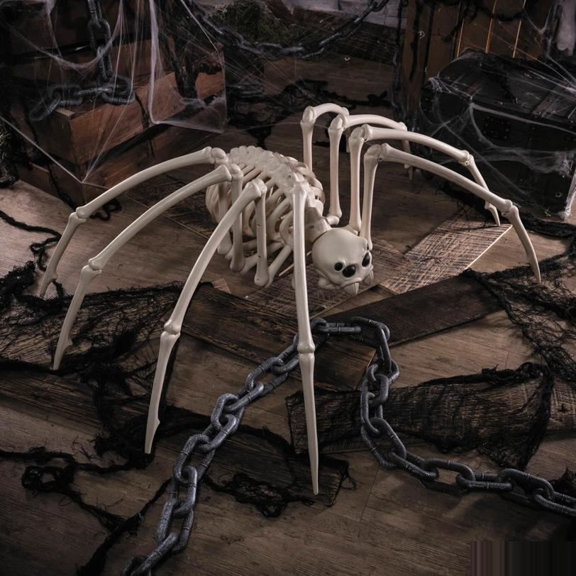40" Creepy Spider Skeleton Halloween Decoration