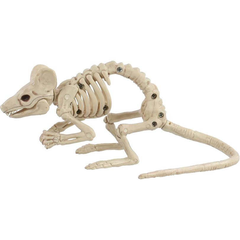 Skeleton Creepy Crouching Mouse Prop