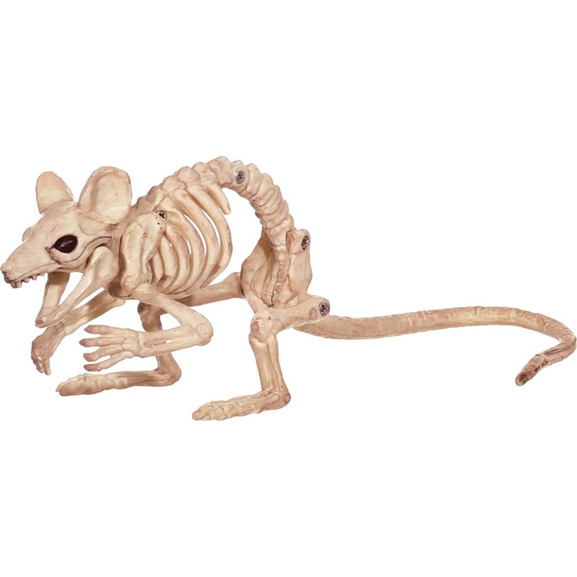Skeleton Creepy Crouching Mouse Prop