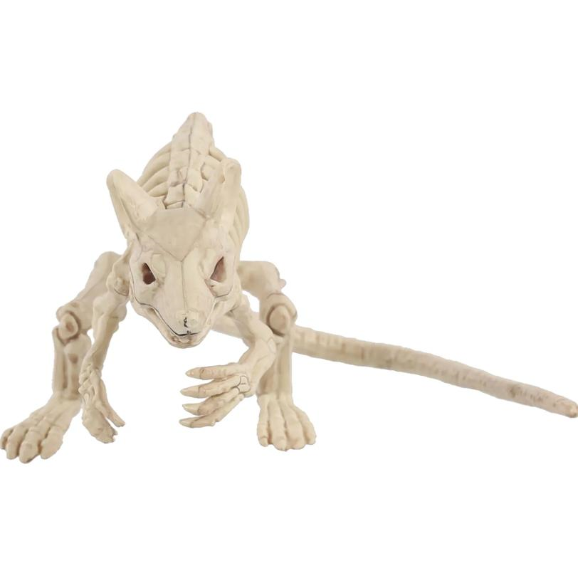 Skeleton Creepy Crouching Mouse Prop