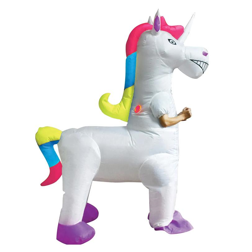 UNICORN INFLATABLE 4 LEGGED COSTUME CHILD