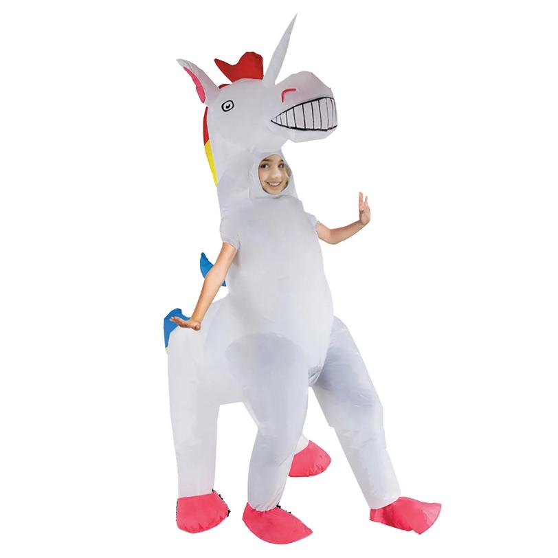 UNICORN INFLATABLE 4 LEGGED COSTUME CHILD
