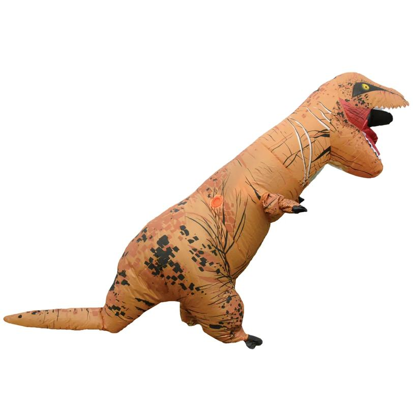 T-REX BROWN DINO INFLATE ADULT COSTUME
