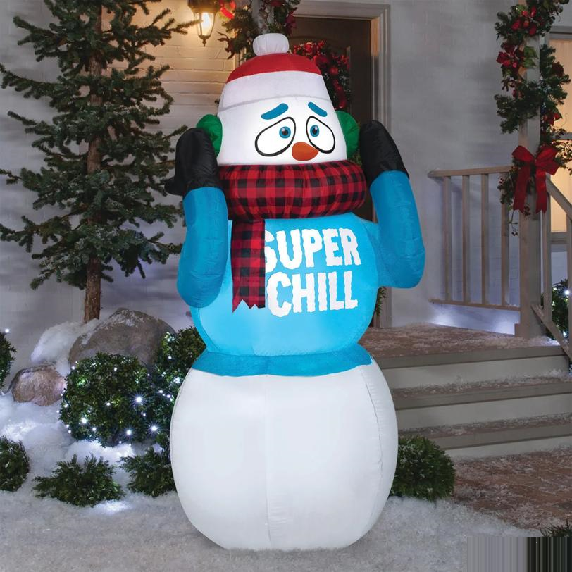 Airblown Shivering Snowman Inflatable