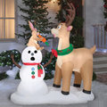 Airblown Caribou Snowman Inflatable