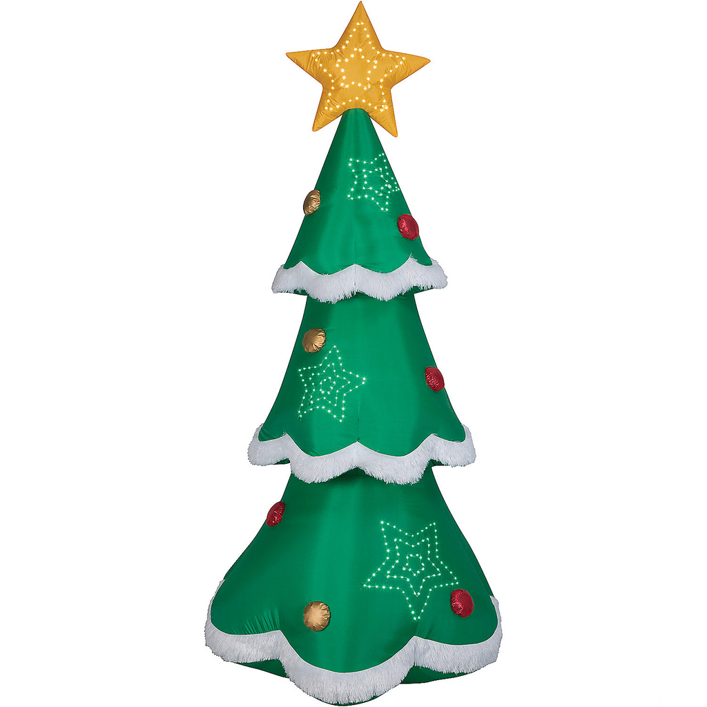 Blow Up Inflatable Mixed Media Christmas Tree Outdoor Yard Decoration